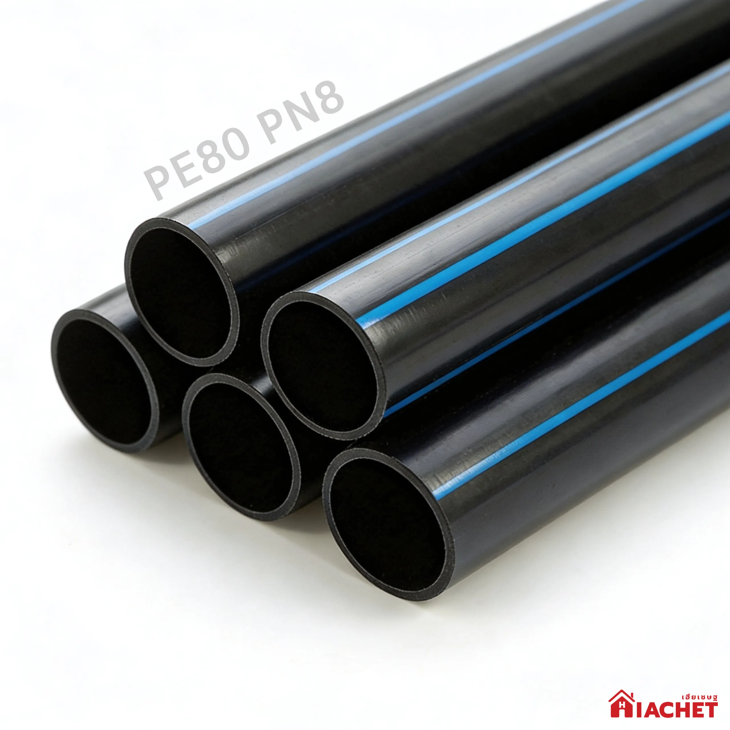 ท่อ HDPE 140 มม. PE80 PN8
