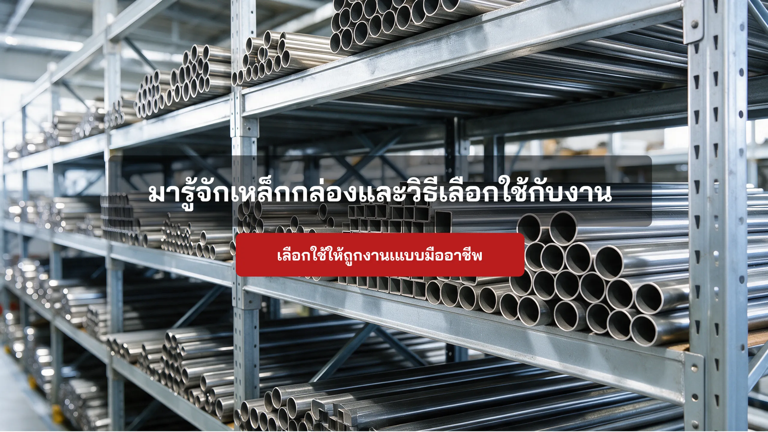 มารู้จักเหล็กกล่อง และวิธีเลือกใช้ให้ถูกกับงานอย่างมืออาชีพ
