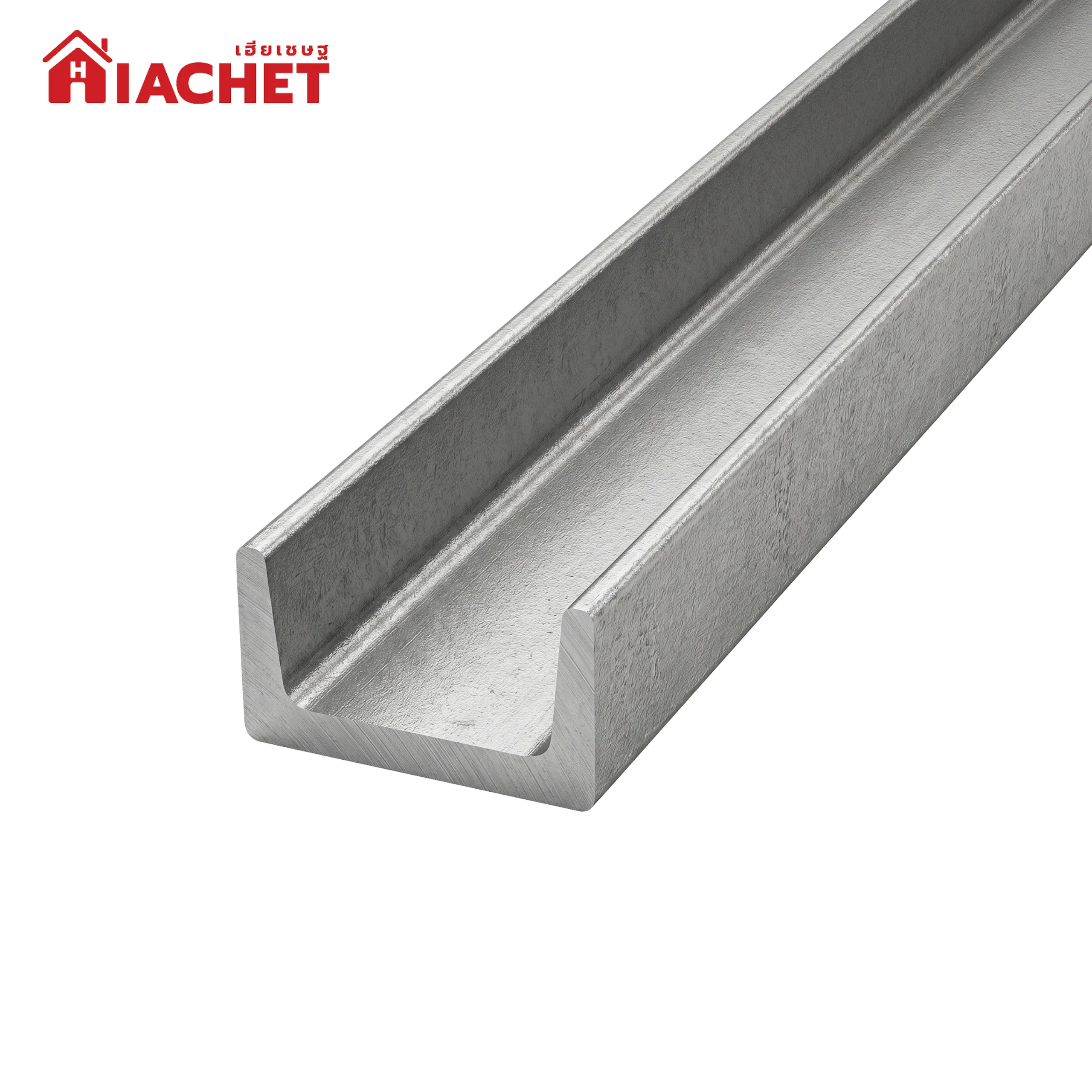 เหล็กรางน้ำ 100x50x50 มม. (รุ่นเต็ม TS) ยาว 6 ม. มอก. TIS