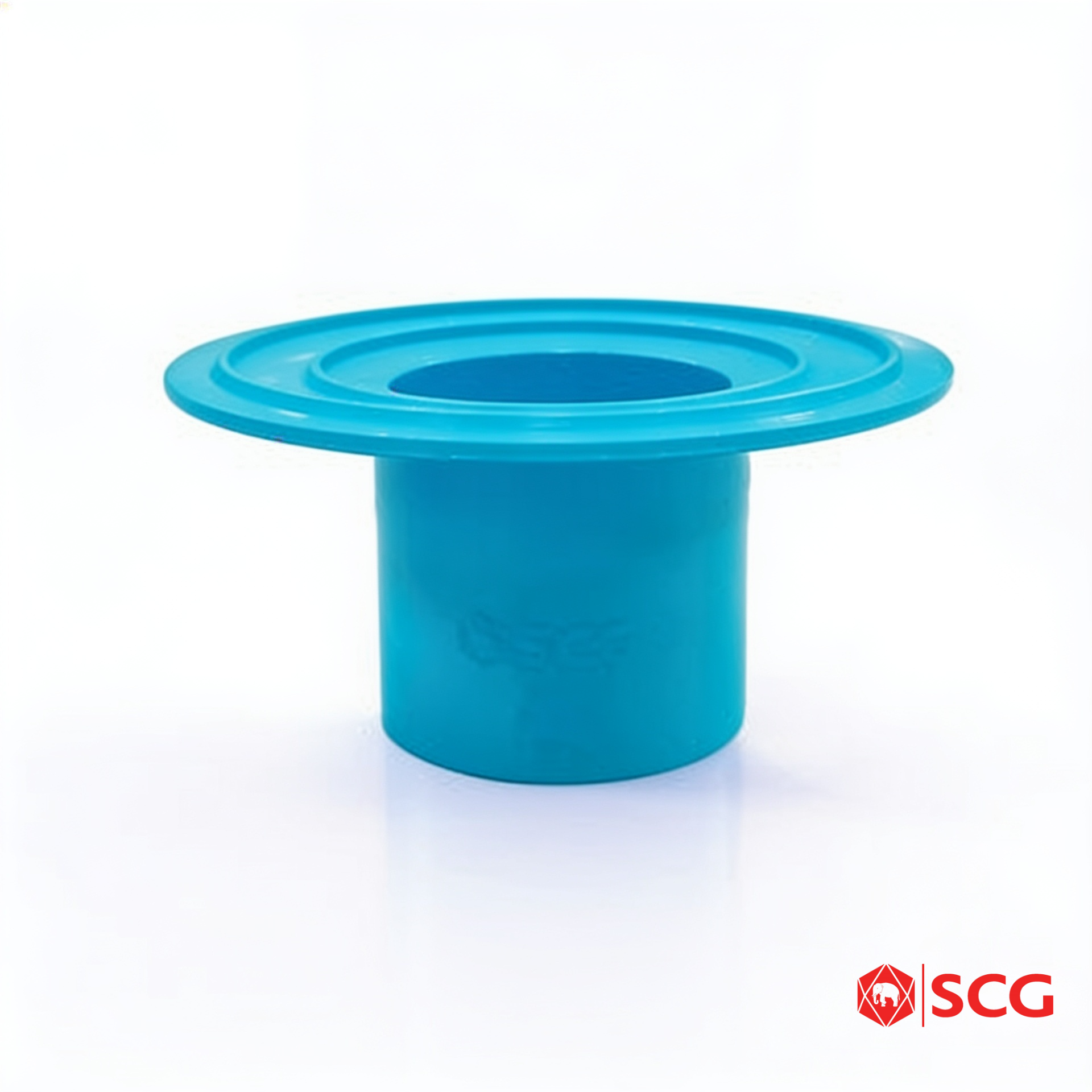 ข้อต่อกันซึม ช่วงสั้น-บาง PVC ฟ้า SCG
