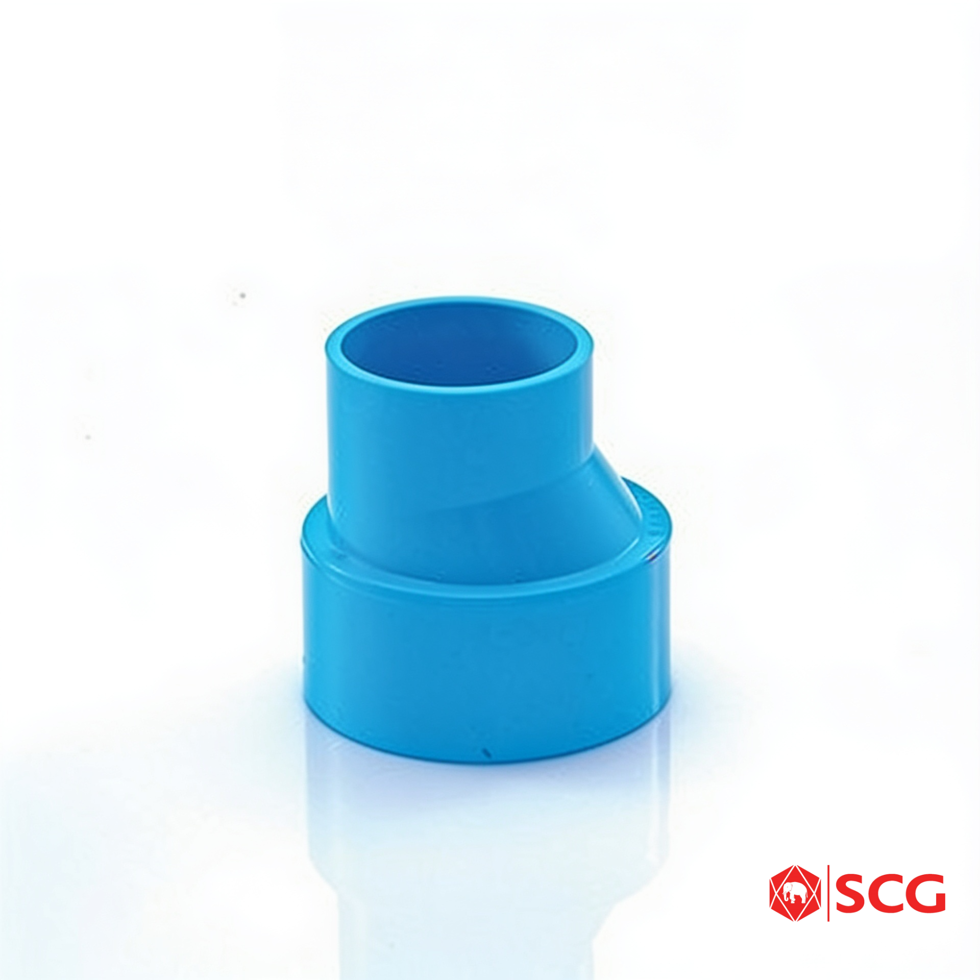 ข้อต่อตรงลด-บาง PVC ฟ้า 8 นิ้ว (200 มม.)