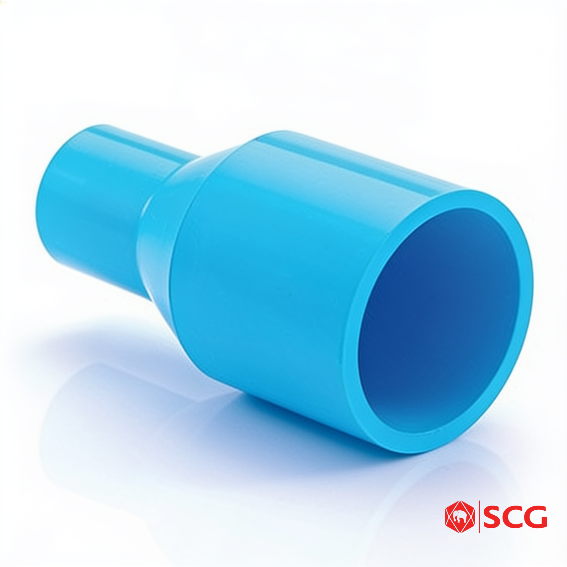 ข้อต่อตรงลด-หนา PVC ฟ้า 2 1/2 นิ้ว (65 มม.) SCG