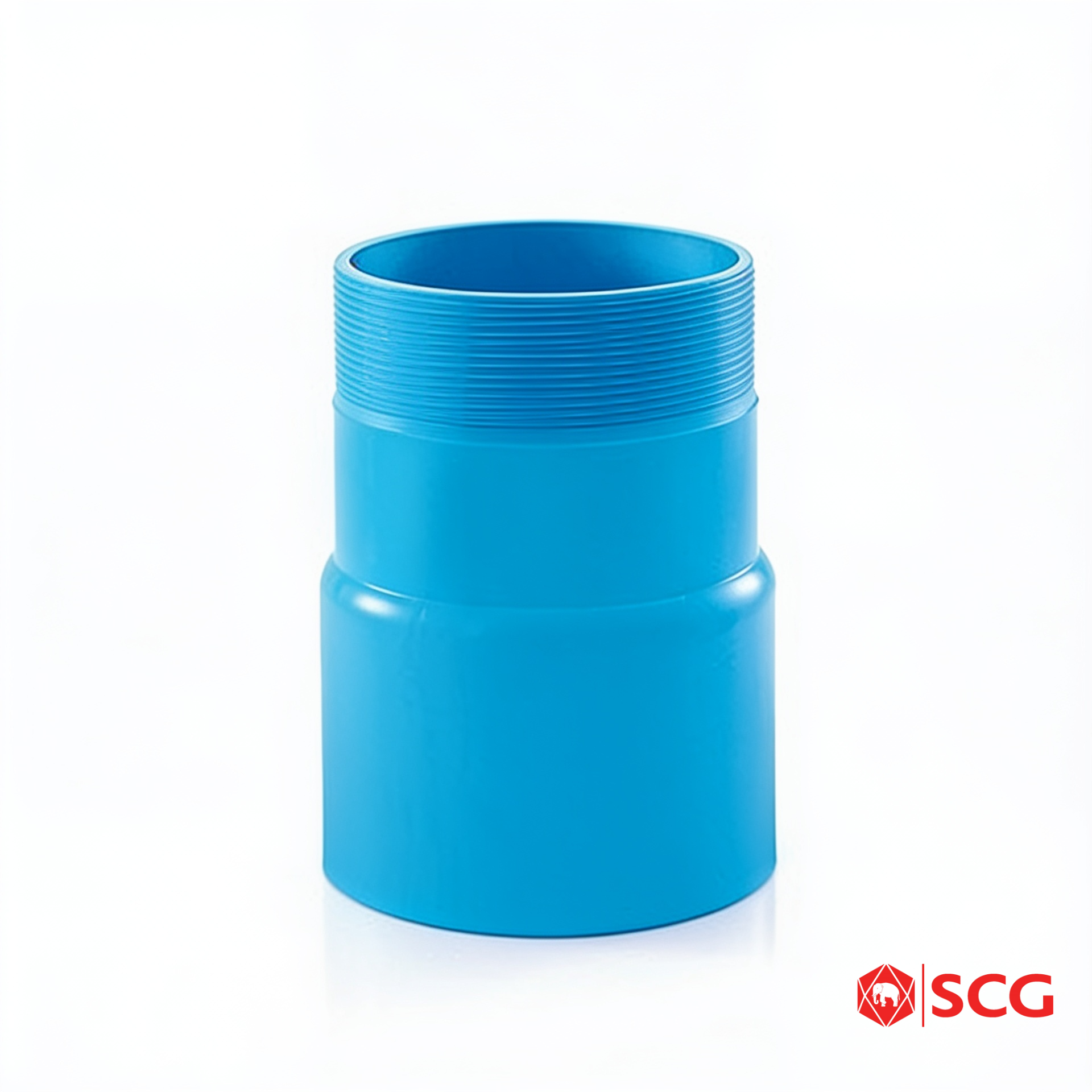 ข้อต่อตรงเกลียวนอก H PVC ฟ้า 6 นิ้ว (150 มม.) SCG