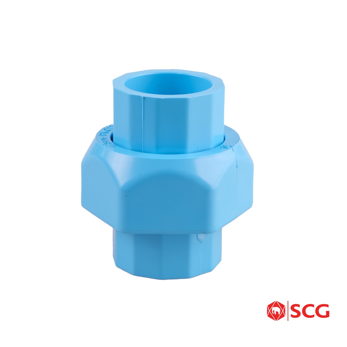 ข้อต่อยูเนี่ยนสวมท่อ-หนา PVC ฟ้า SCG