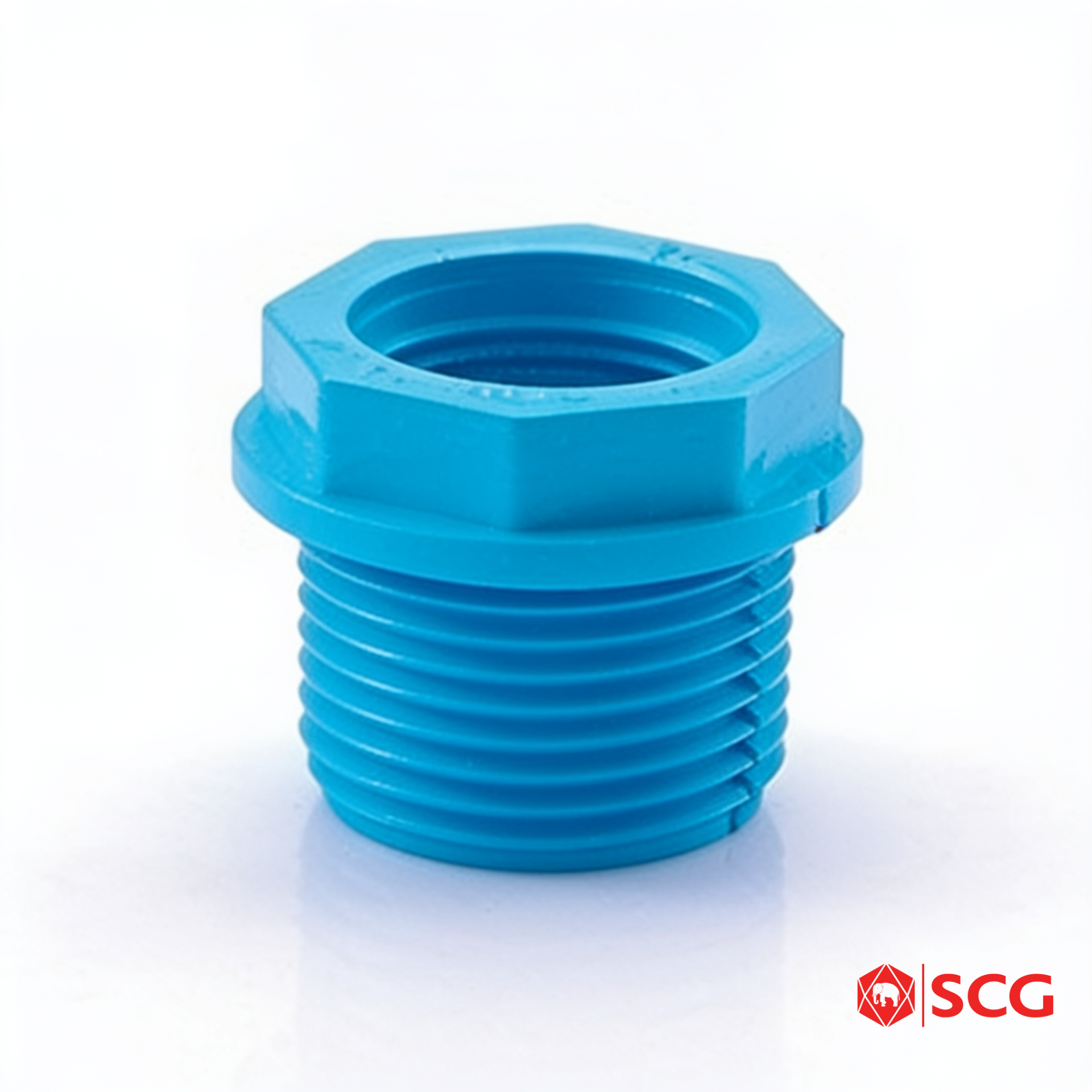 ข้อต่อลดเหลี่ยม-หนา PVC ฟ้า SCG 1/2 นิ้ว (18 มม.)