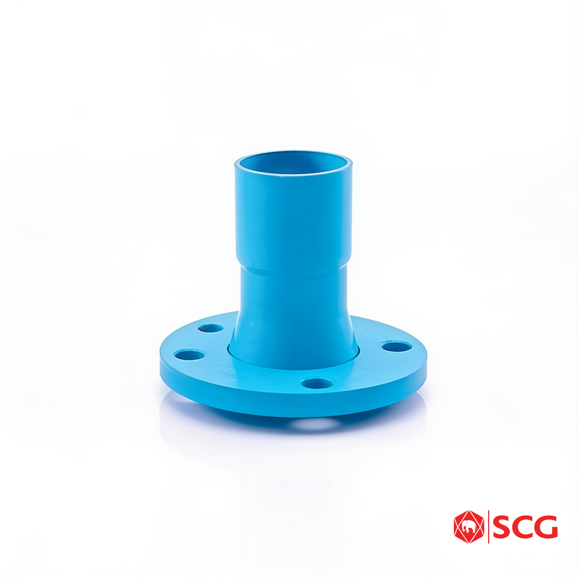 ท่อสั้นหน้าจานเรียบ ES ช่วงสั้น PVC ฟ้า SCG 1 นิ้ว (25 มม.)