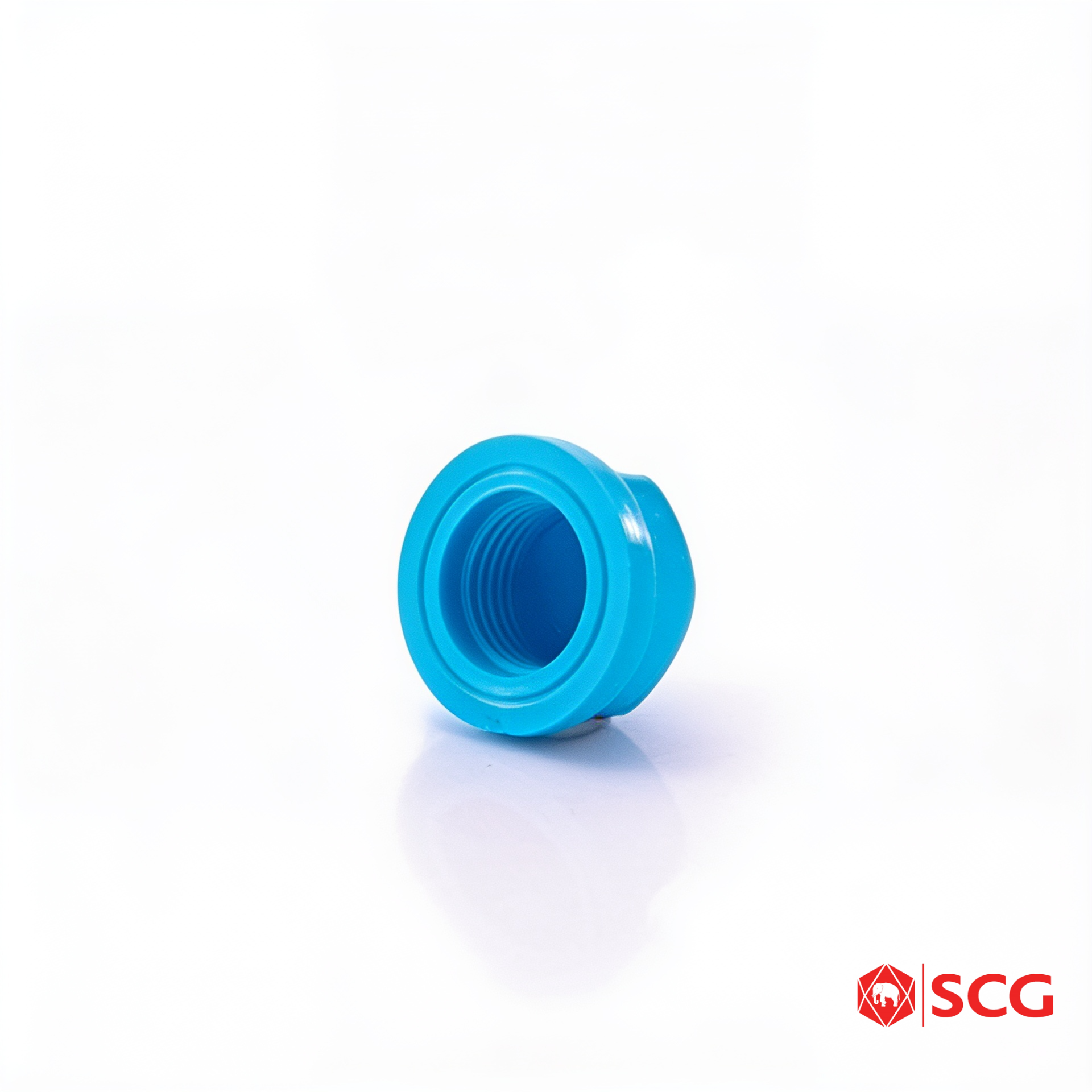 ฝาครอบเกลียวใน-หนา PVC ฟ้า SCG