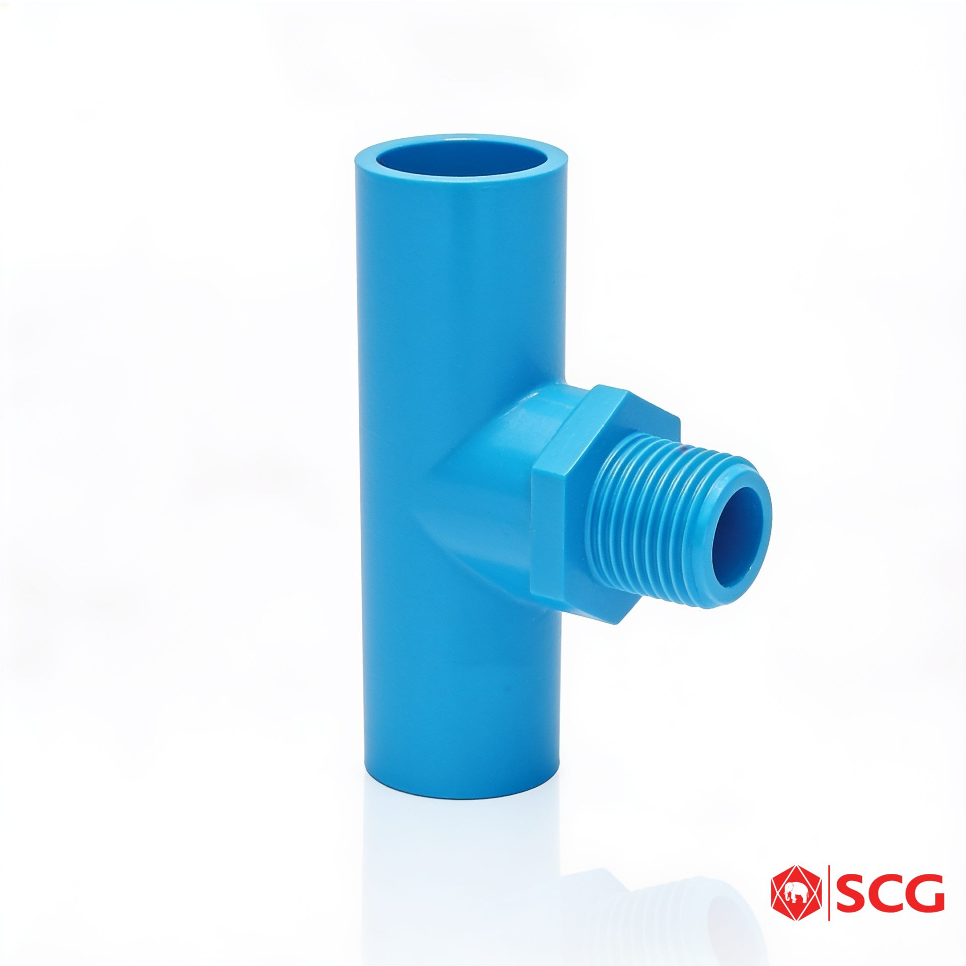 สามทางเกลียวนอก หนา PVC SCG