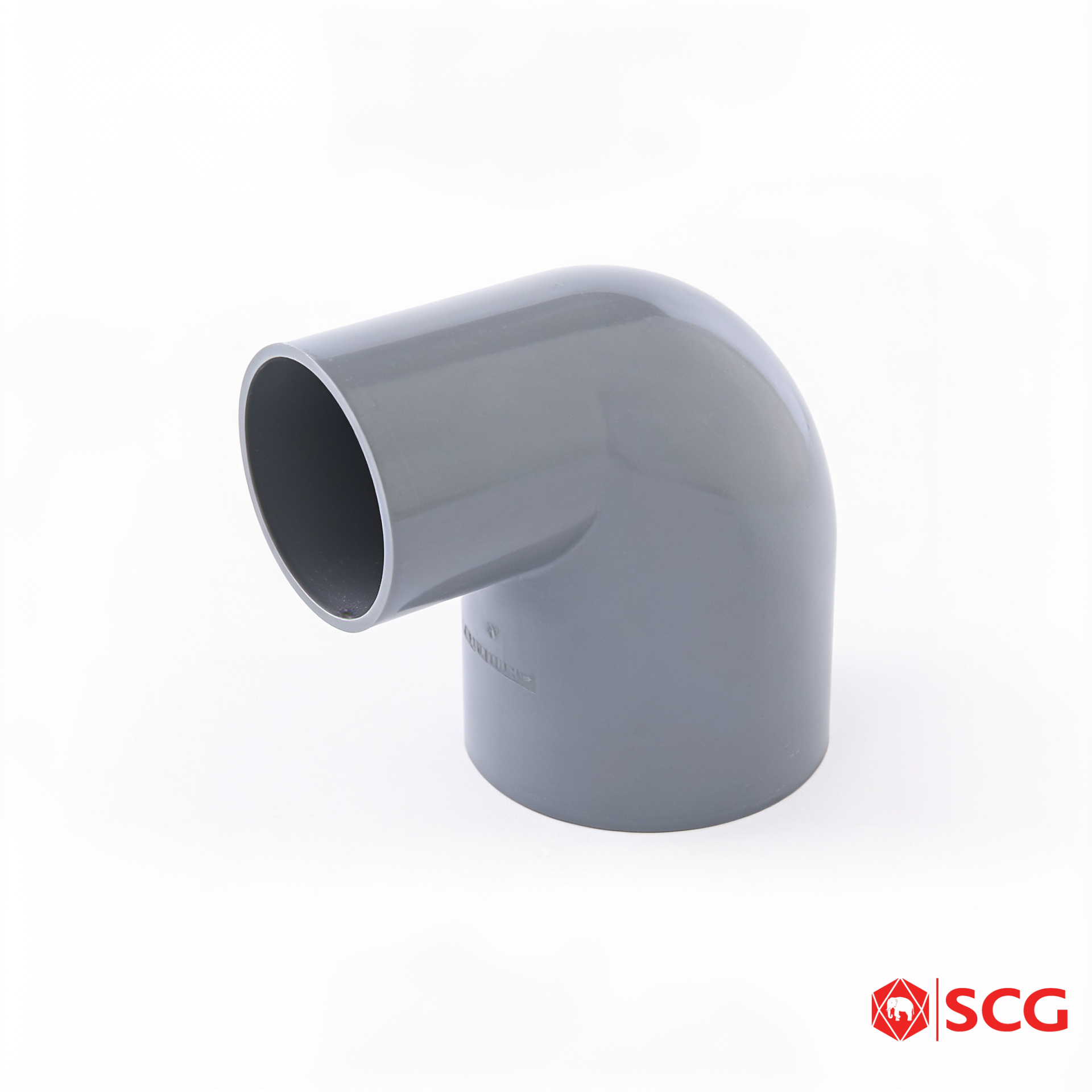 ข้องอ 90 ลด PVC สีเทา ท่อเกษตร 1 นิ้ว (25 มม.) SCG