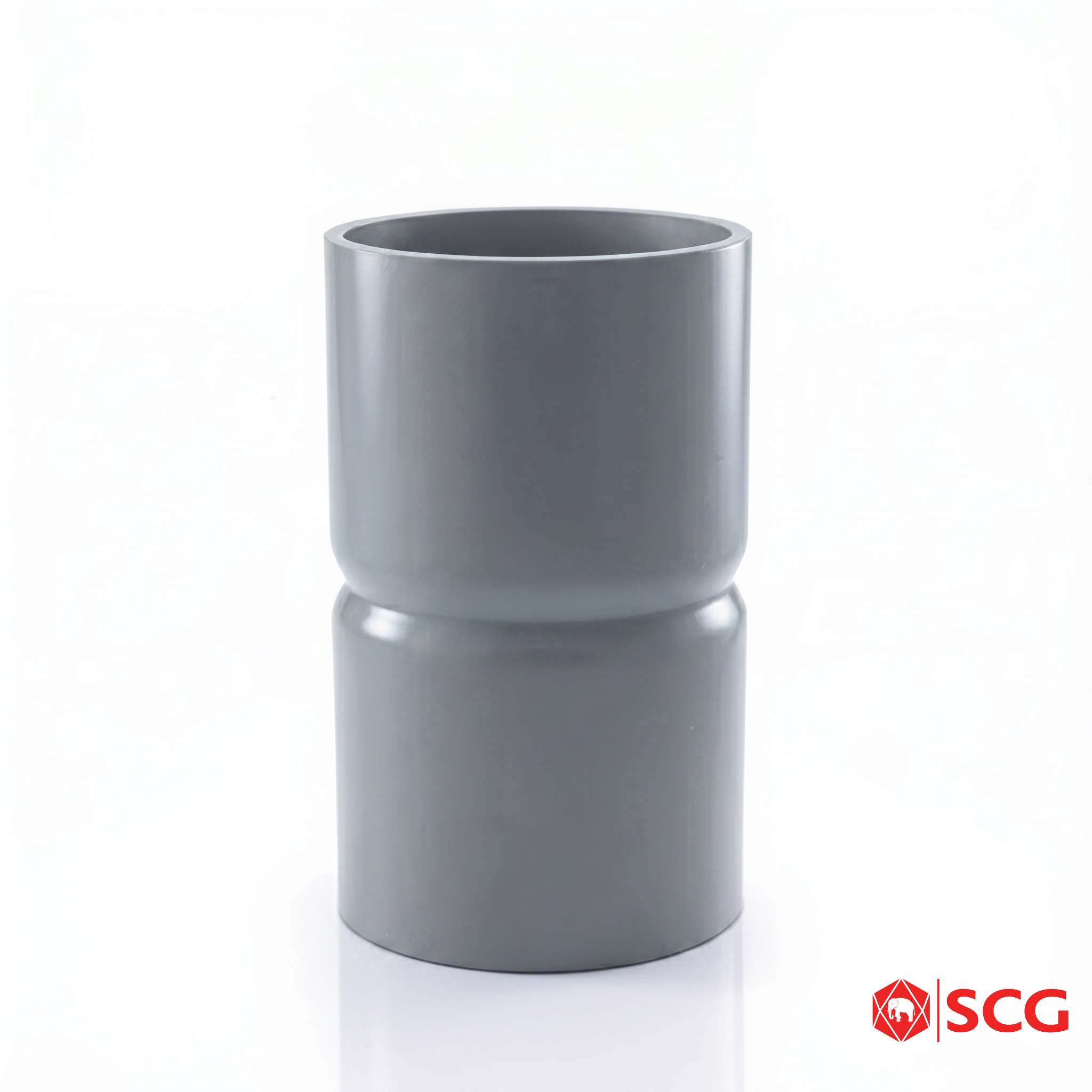 ข้อต่อตรง H ช่วงสั้น PVC สีเทา ท่อเกษตร SCG
