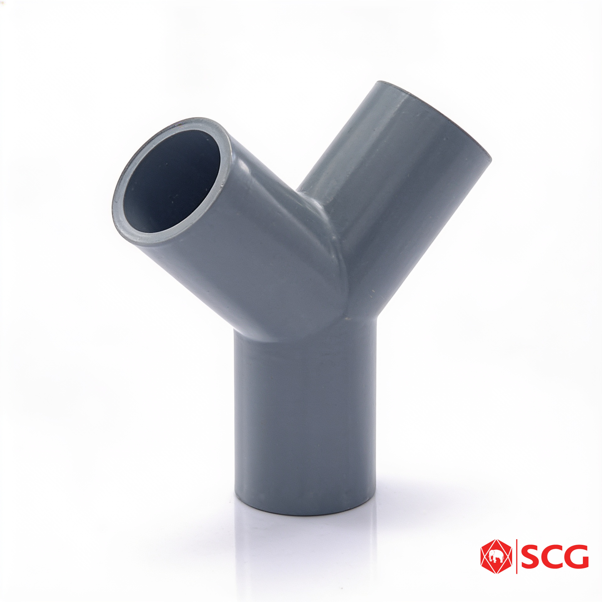 สามทางวาย PVC สีเทา ท่อเกษตร SCG
