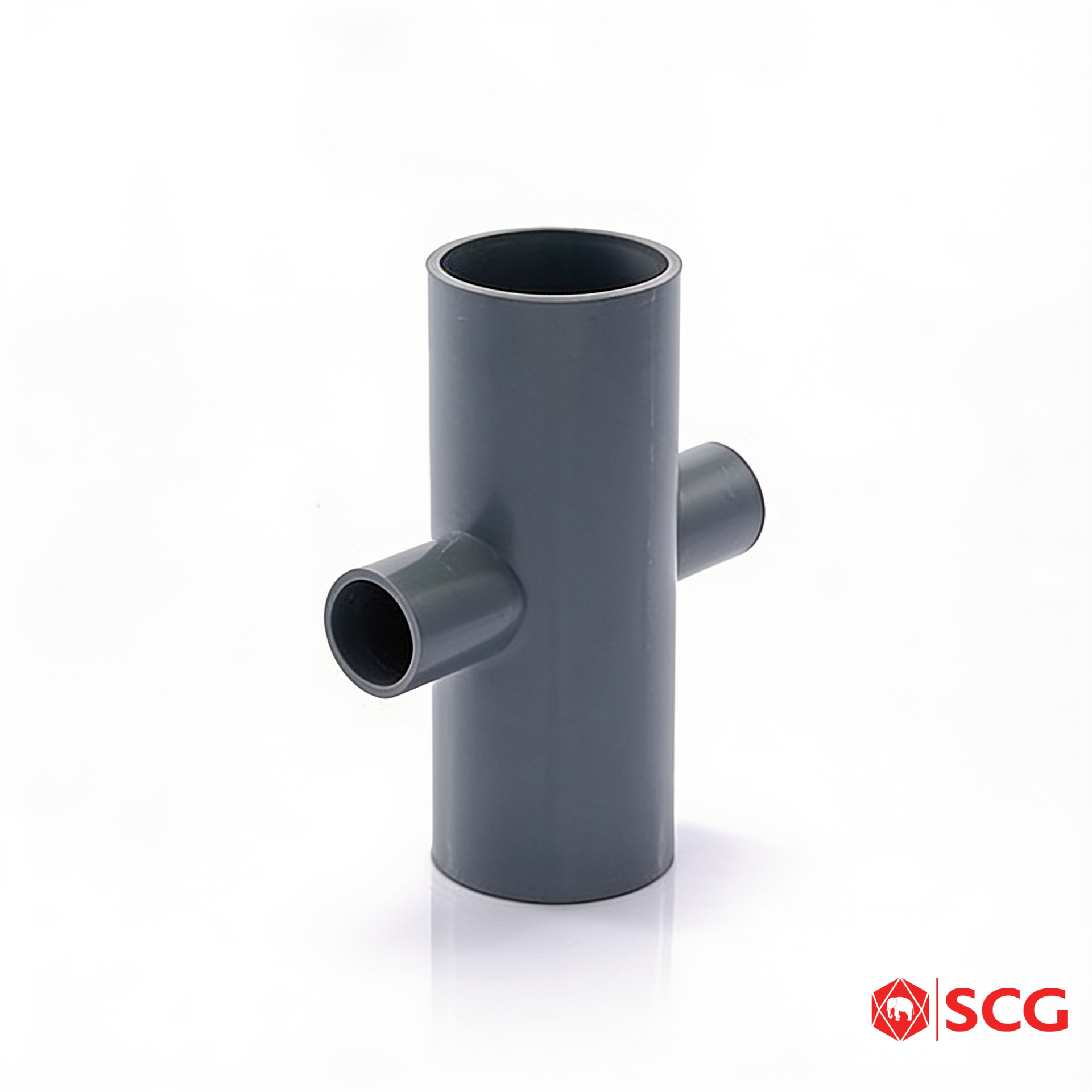 สี่ทางลด PVC สีเทา ท่อเกษตร 1 นิ้ว (25 มม.) SCG