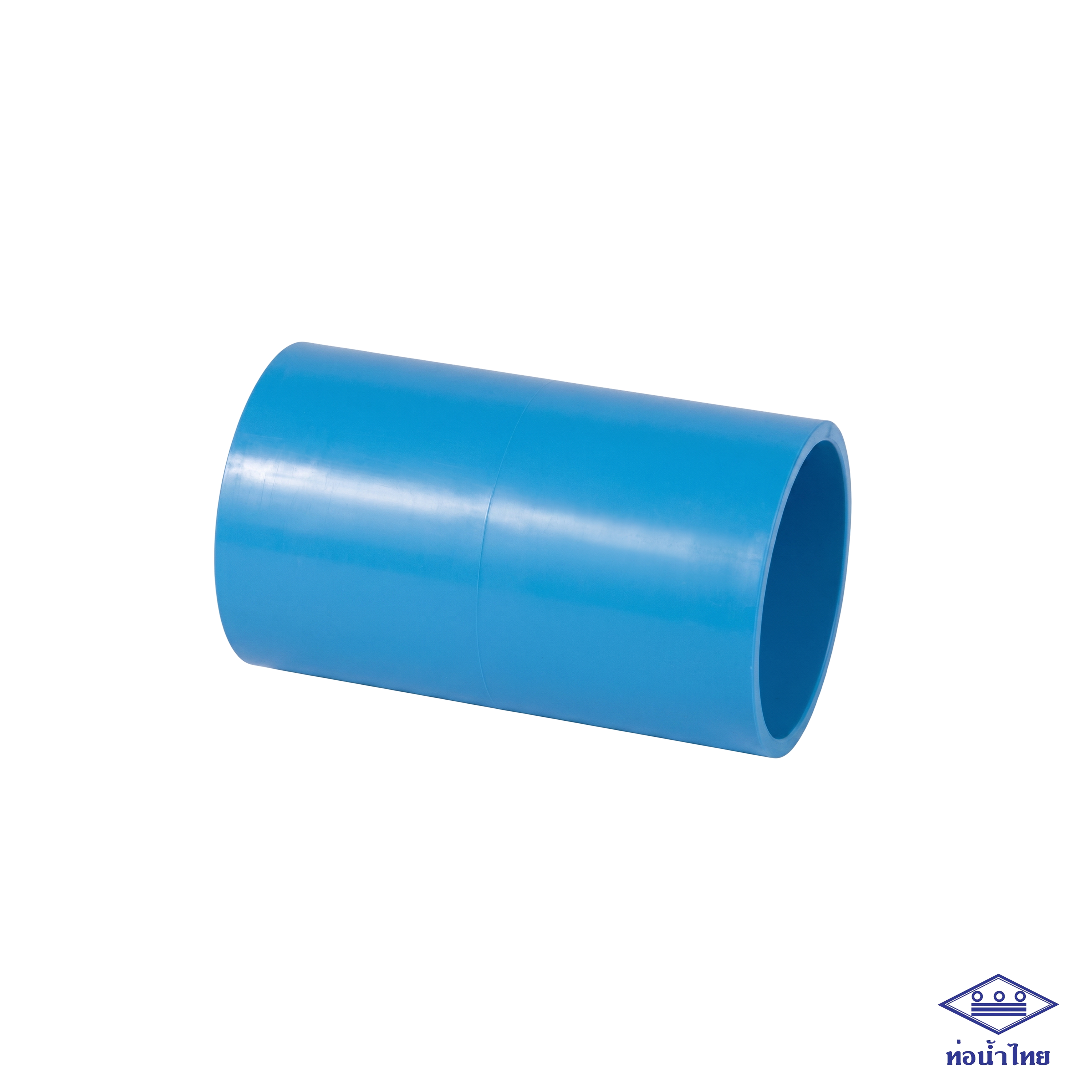 ข้อต่อตรง บาง PVC ฟ้า ท่อน้ำไทย