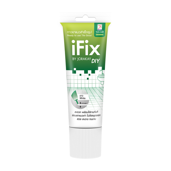 กาวยาแนวสำเร็จรูป IFIX จระเข้ ขนาด 200 มล. สีขาว