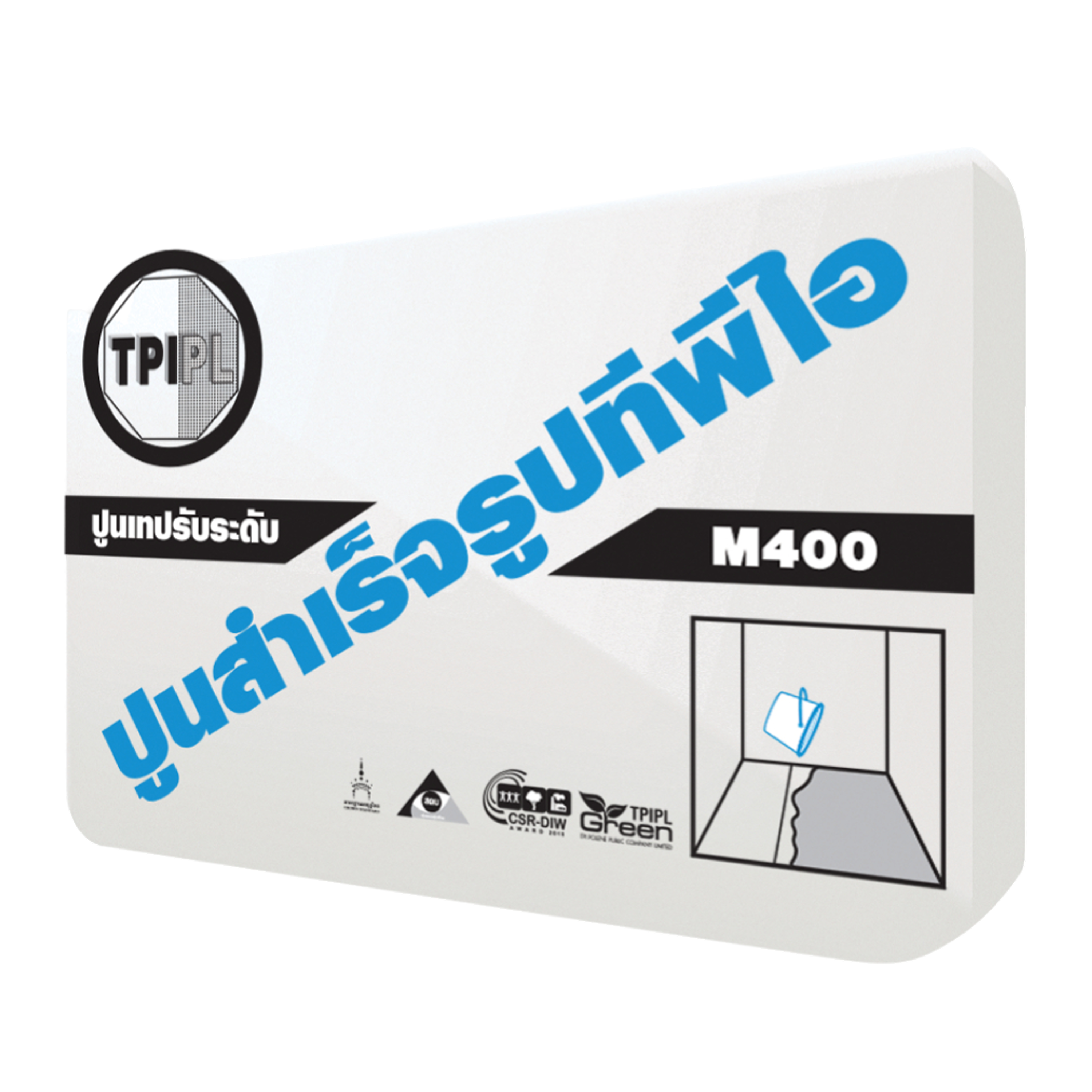 ปูน TPI มอร์ตาร์ M400 เทปรับระดับพื้นสำเร็จรูป