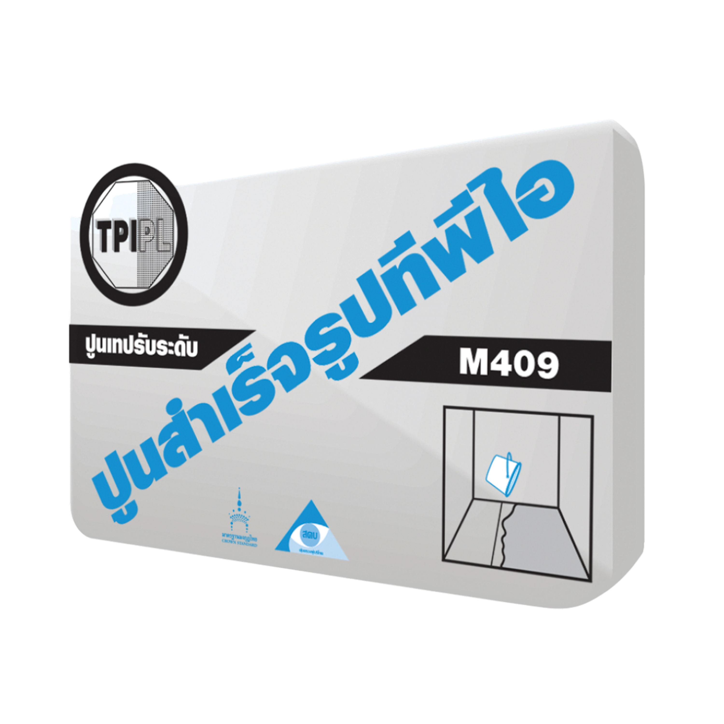 ปูน TPI มอร์ตาร์ M409 เทปรับระดับพื้นสำเร็จรูป
